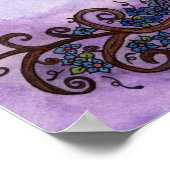 木にフクロウ ポスター (角)