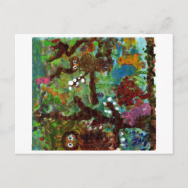 木にフクロウ#1 ポストカード