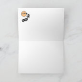 木にフクロウ – Halloween Card カード (内部)