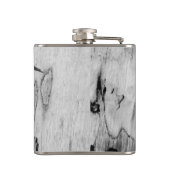 木にモノグラム黒と白 フラスク (裏面)