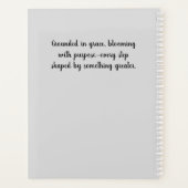 木にユーカリの素朴花 プランナー手帳 (裏面)