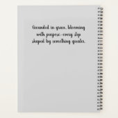 木にユーカリの素朴花 プランナー手帳 (裏面)