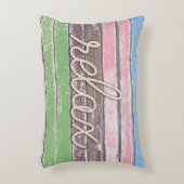 木にリラックスロープの文字を色彩の鮮やかする アクセントクッション (正面(垂直))