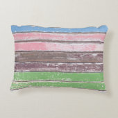 木にリラックスロープの文字を色彩の鮮やかする アクセントクッション (裏面)