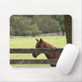 木にリラックス囲まれた馬 マウスパッド (マウス)