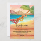 木にレイの装飾 招待状 (正面)