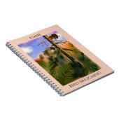 木にワシパーソナライズされたの文字鳥瞰図 ノートブック (右側)