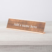 木に似た デスクネームプレート (正面)