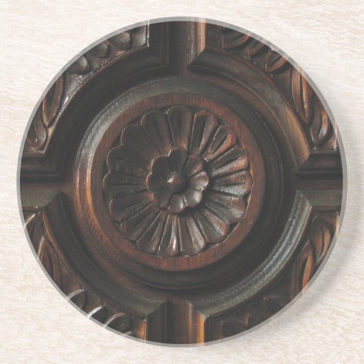 木に切り分けること コースター (正面)