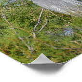 木に刺さった灰色のサギ ポスター (角)