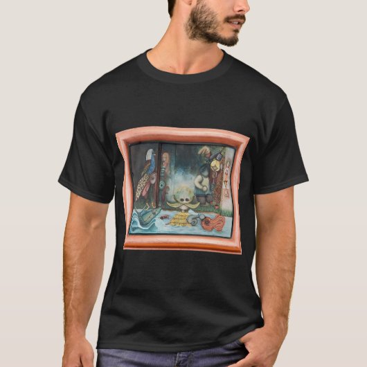 木に刻まれた物語:今海を見る瞳 Tシャツ (正面)