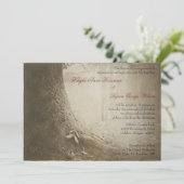 木に名前を書く結婚式の招待状 招待状 (スタンド正面)