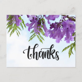 木に咲くジャカランダ紫 ポストカード