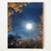 木に囲まれた満月 プランナー手帳 (裏面)