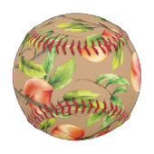 木に実った桃 野球ボール (裏面)