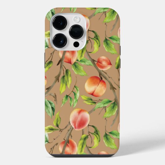 木に実った桃 iPhoneケース (裏面)
