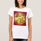木に実った洋梨 Tシャツ (正面)