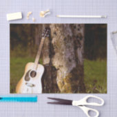 木に対するアコースティックギター 薄葉紙 (クラフト)