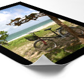 木に対する自転車 ポスター (角)