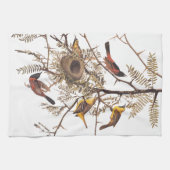 木に巣を作るオードボンの果樹園 キッチンタオル (横)