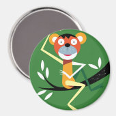 木に座っているサル マグネット (正面/裏面)