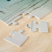 木に座る美しい青い鳥 ジグソーパズル (側面)