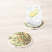 木に座る翼のあるニレの妖精 コースター (側面)