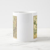 木に座る翼のあるニレの妖精 ジャンボコーヒーマグカップ (正面)