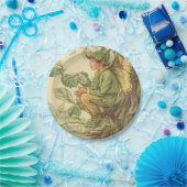 木に座る翼のあるニレの妖精 ペーパープレート (パーティー)