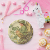 木に座る翼のあるニレの妖精 ペーパープレート (パーティー)