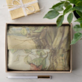 木に座る翼のあるニレの妖精 薄葉紙 (ギフト)