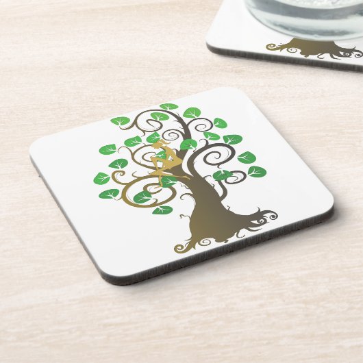 木に座る コースター (左側)