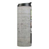 木に描かれた写真コラージュの家族ペッパーソナライズされたト タンブラー (回転左)