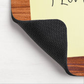 木に書いてあるのが好きだ マウスパッド (コーナー)