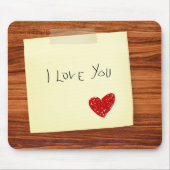 木に書いてあるのが好きだ マウスパッド (正面)