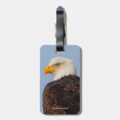 木に浮かぶ美しい禿鷲 ラゲッジタグ (裏面縦)
