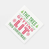 木に火が付いているのはクリスマスだけではない スタンダードランチョンナプキン (角)