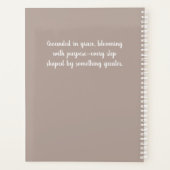 木に牡丹の花を植素朴える プランナー手帳 (裏面)