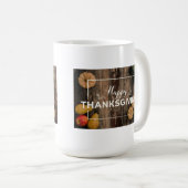 木に生える感謝祭の素朴グルド コーヒーマグカップ (正面右)