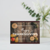 木に生える感謝祭の素朴グルド シーズンカード (スタンド正面)