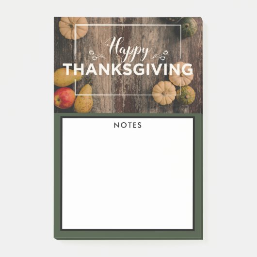木に生える感謝祭の素朴グルド ポストイット (正面)