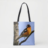 木に生える黒髪の美しいうなり声 トートバッグ (正面)