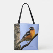 木に生える黒髪の美しいうなり声 トートバッグ (裏面)