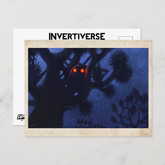 木に生き物 – はがき (正面/裏面)