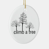 木に登るデザイン セラミックオーナメント (右)
