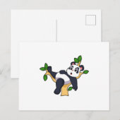 木に登るパンダ ポストカード (正面/裏面)