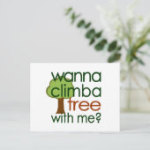 木に登る ポストカード (スタンド正面)