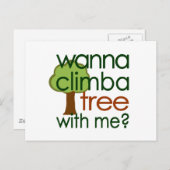 木に登る ポストカード (正面/裏面)