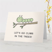 木に登ろう！ カード (黄色い花)