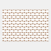 木に眠るナマケモノ数々のの色 ラッピングペーパーシート (正面)